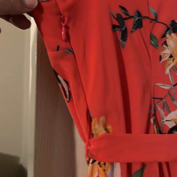 Floral A-Symmetrical Summer Dress - Picture 10 of 10